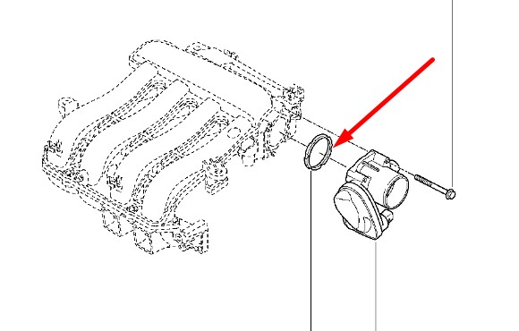 Прокладка дросельної заслонки