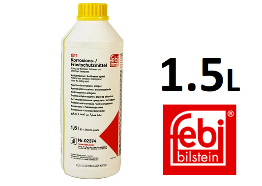 Антифриз - концентрат Febi G11, жовтий, 1 літр