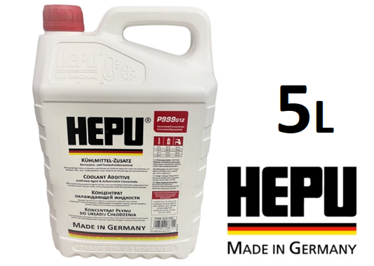 Антифриз - концентрат HEPU G12, червоний, 5 літрів