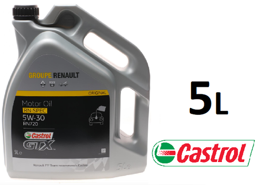 Мастило для двигуна Renault Castrol GTX RN-Spec 5W-30, 5 літрів