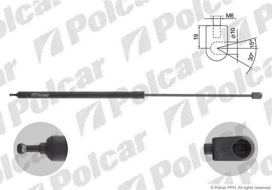газова пружина капота