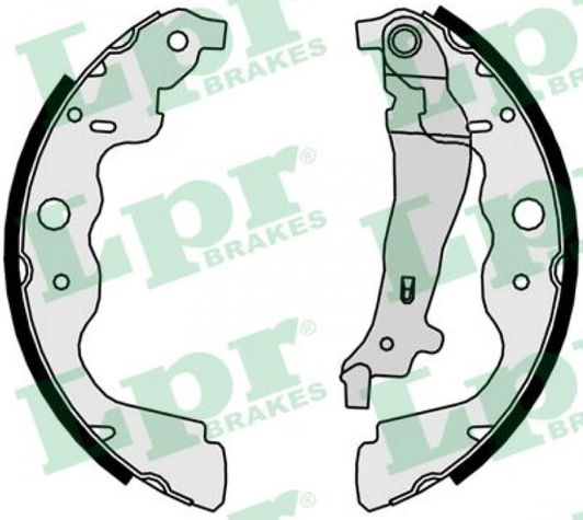 комплект гальмівних колодок на 2 колеса